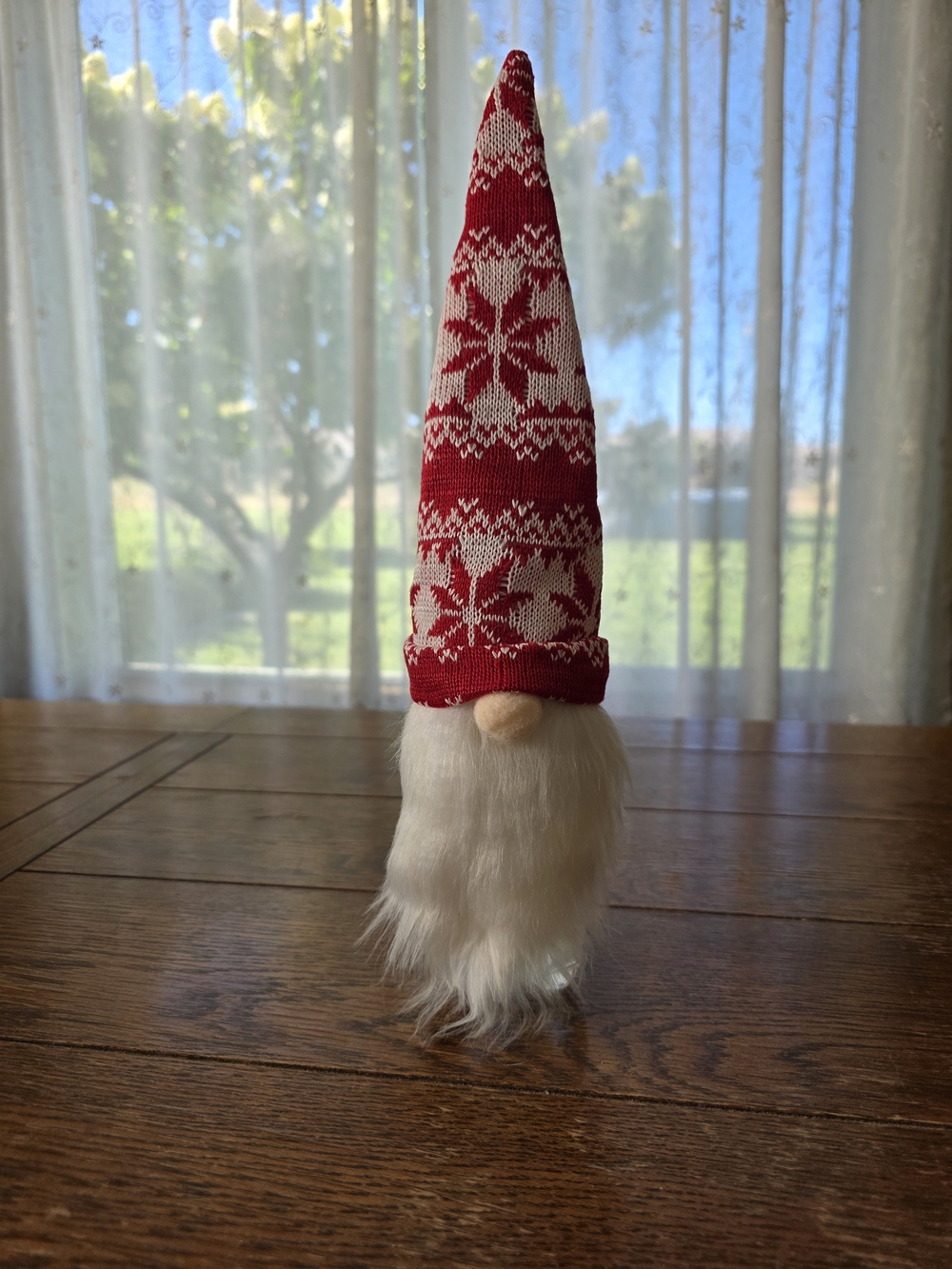 Christmas Wine Bottle Covers - Gnome Design - Holiday Table Decor